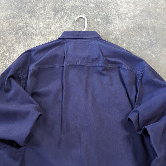 Vintage Canyon Guide Fishing Shirt Mens 2XL XXL Blue Chinook Salmon Button Up - Picture 5 of 8